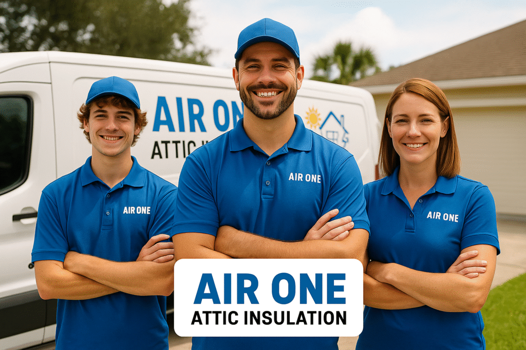 Air One Attic Insulation installation team in Palm City, FL